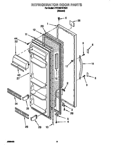 Refrigerator door