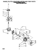 Brake, clutch, gearcase, motor and pump