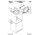 Whirlpool 6LSS5232DQ2 top and cabinet diagram