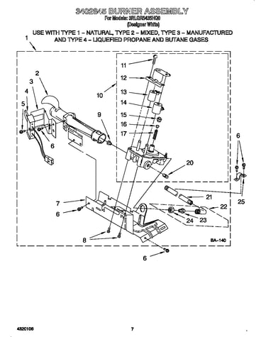 3402845 burner assembly
