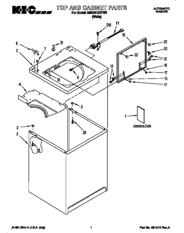 Top and cabinet