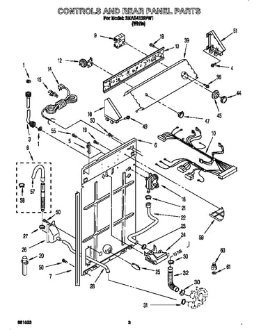 Controls and rear panel