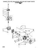 Brake, clutch, gearcase, motor and pump