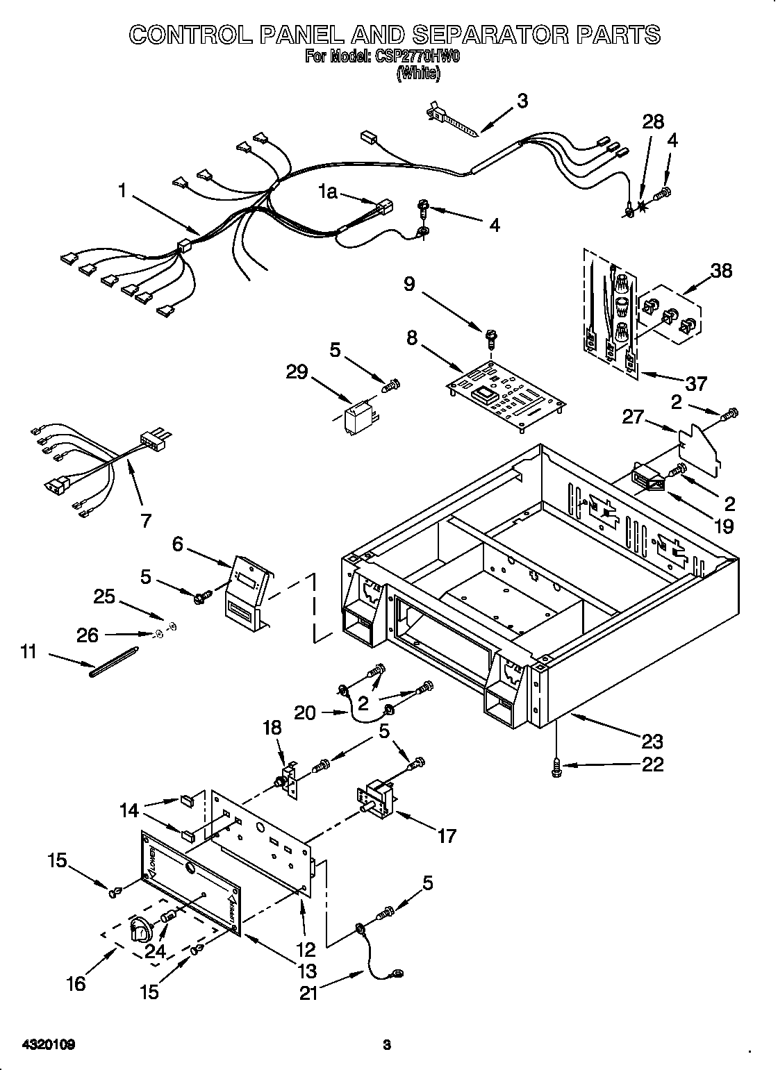 CONTROL PANEL AND SEPARATOR