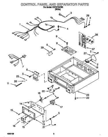 Control panel and separator
