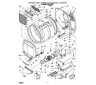 Whirlpool CSP2770HW0 upper and lower bulkhead diagram
