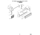 KitchenAid KSSS36QHX00 top grille and unit cover diagram