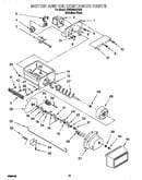 Motor and ice container