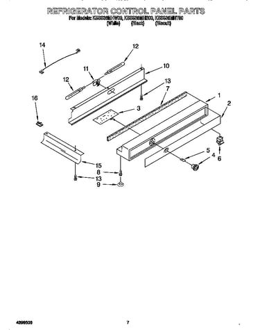 Refrigerator control panel