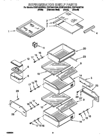 Refrigerator shelf