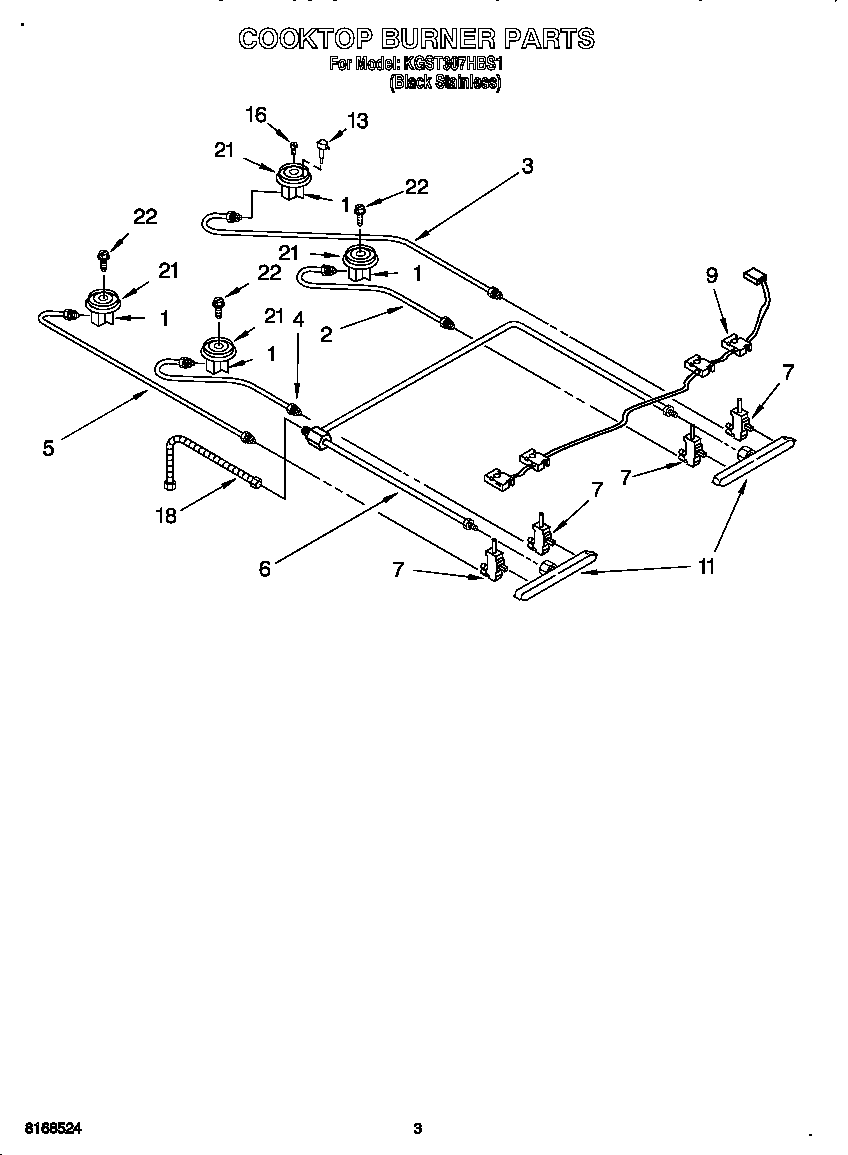 Cooktop burner