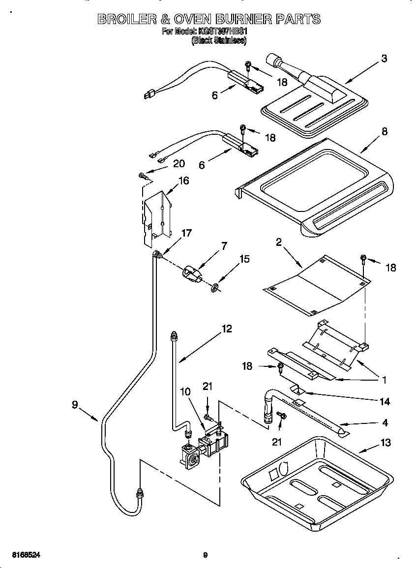 Broiler and oven burner