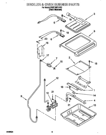 Broiler and oven burner