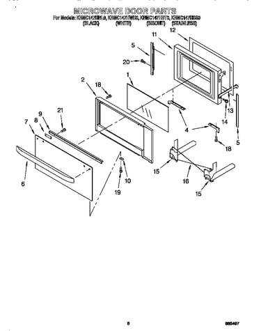 Microwave door