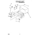 Whirlpool MT3135SHB0 oven cavity diagram