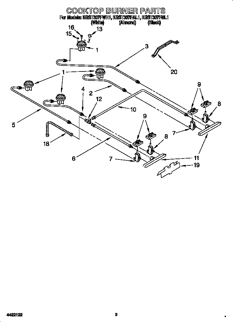 Cooktop burner