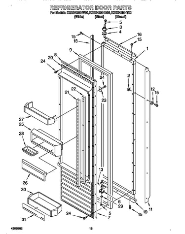 Refrigerator door