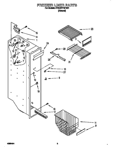 Freezer liner