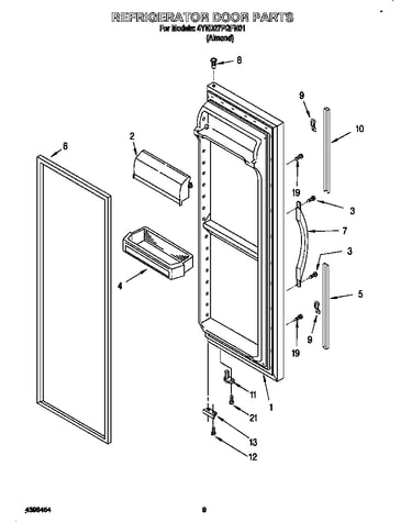 Refrigerator door