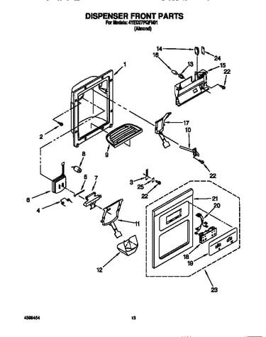 Dispenser front