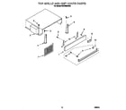 KitchenAid KSSC48MHS00 top grille and unit cover diagram