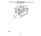 Roper 1053B0A full glass upper oven and lower broiler door diagram