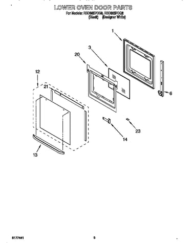Lower oven door