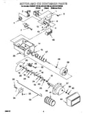 Motor and ice container