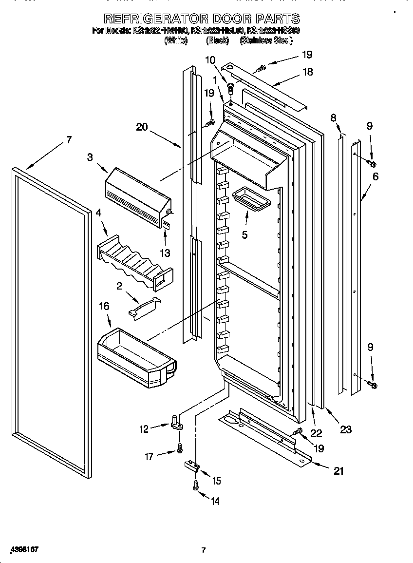 Refrigerator door