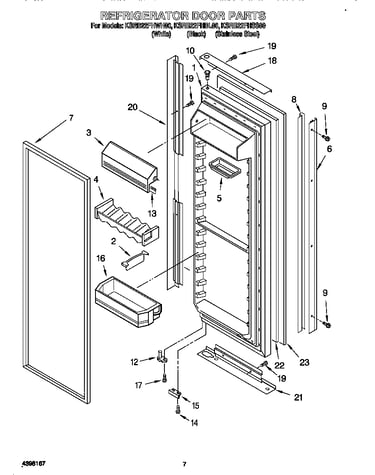 Refrigerator door