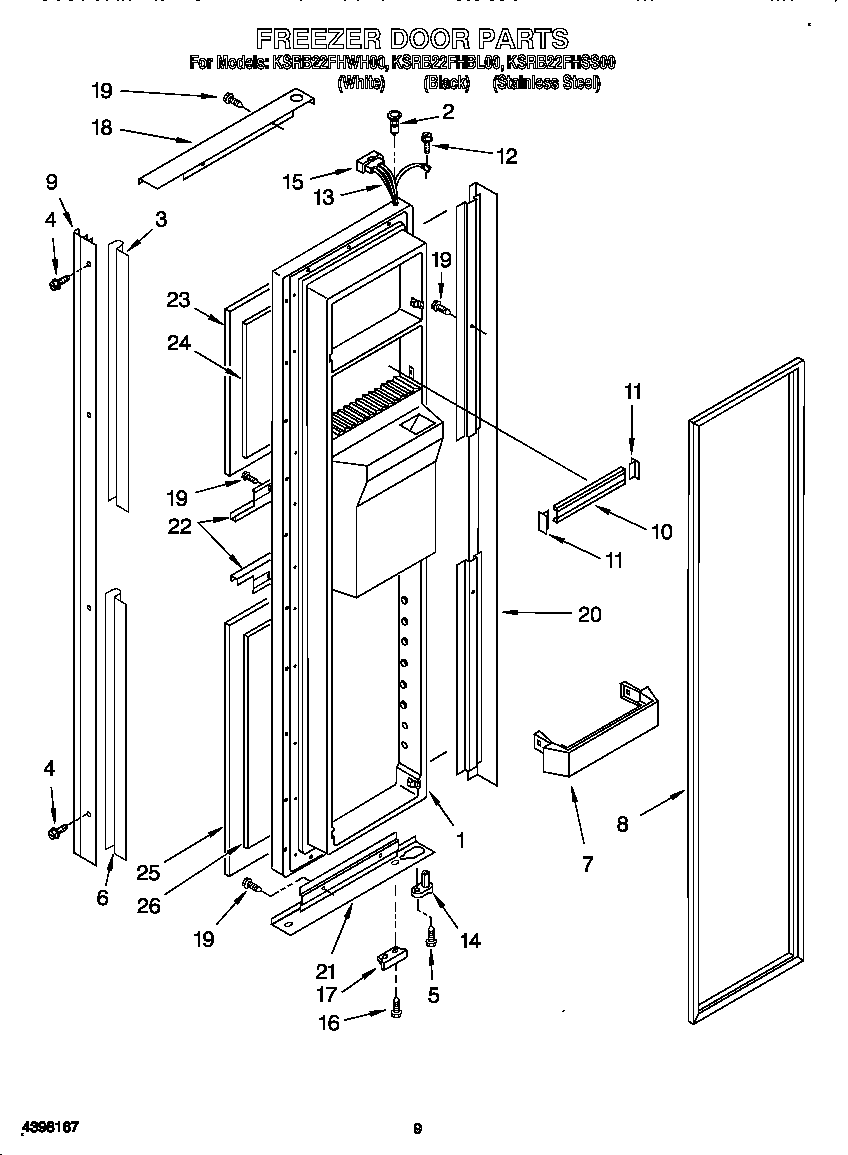 Freezer door
