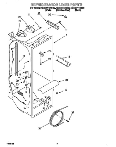 Refrigerator liner