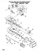 Motor and ice container
