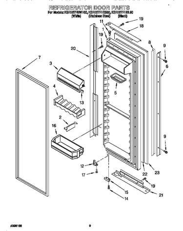 Refrigerator door