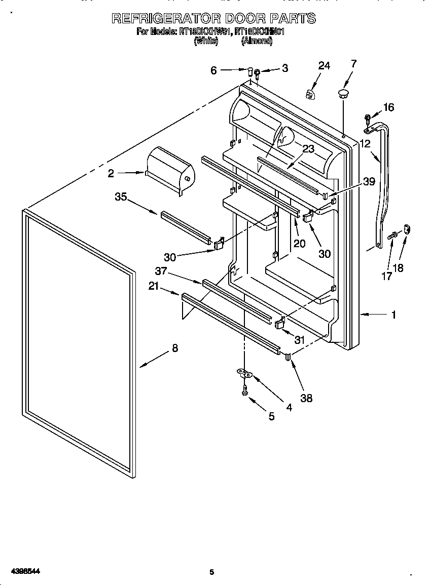 Refrigerator door