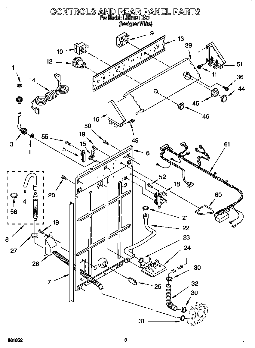 Controls and rear panel