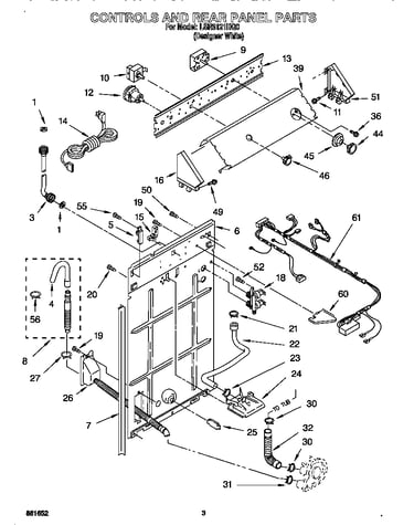 Controls and rear panel