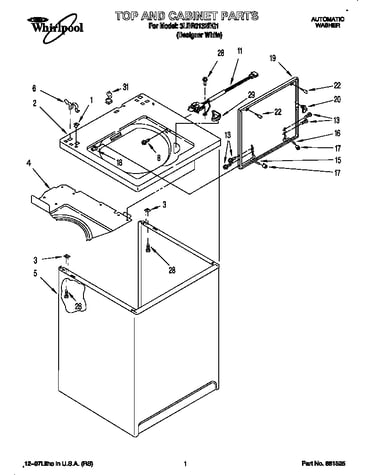 Top and cabinet