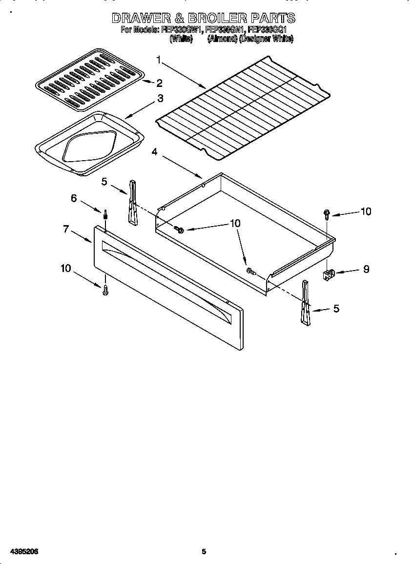 DRAWER AND BROILER