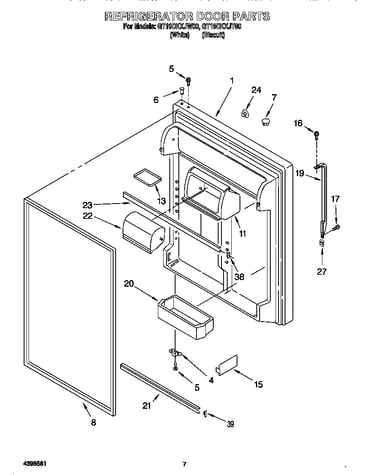 Refrigerator door