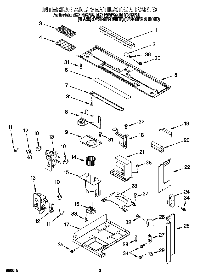 Interior and ventilation