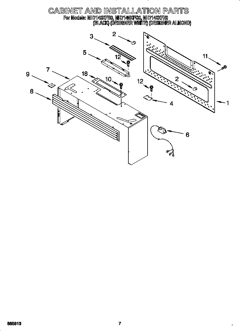 Cabinet and installation