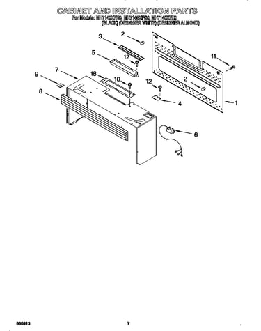 Cabinet and installation