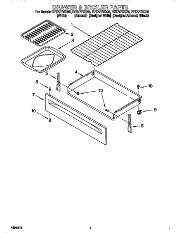 Drawer and broiler