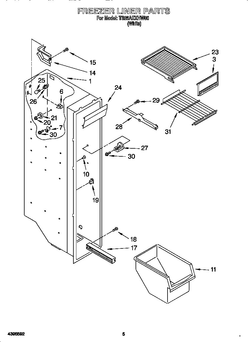 Freezer liner