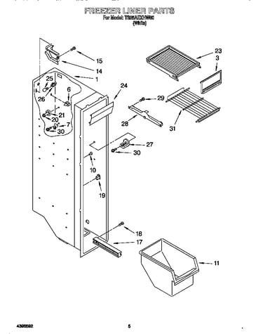 Freezer liner