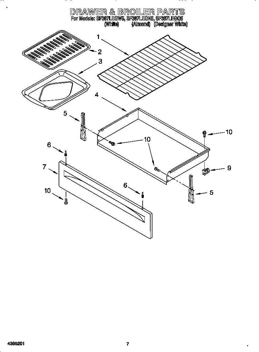 DRAWER AND BROILER