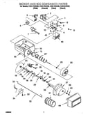 Motor and ice container