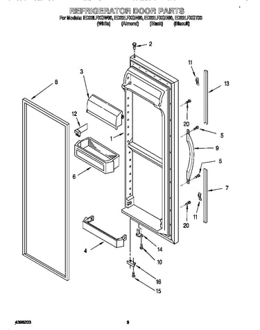 Refrigerator door