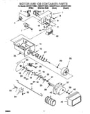 Motor and ice container